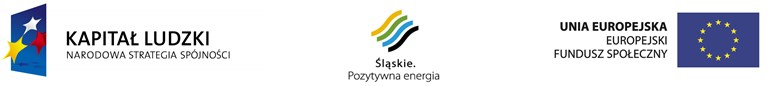 Logo Kapitał Ludzki, Śląskie Pozytywna Energia, Europejski Fundusz Społeczny, Kolorowe