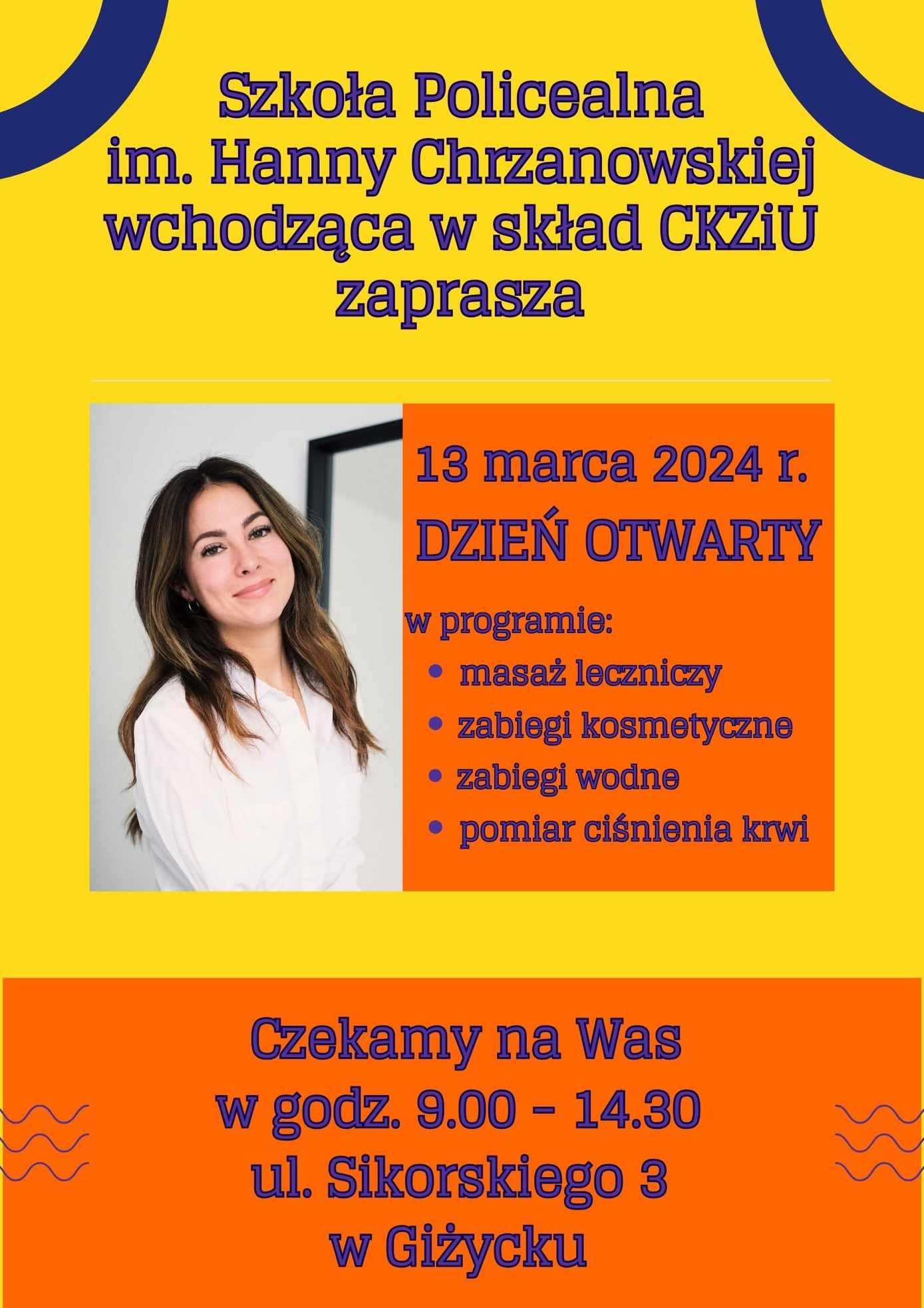 Plakat - Szkoła Policealna - Dzień otwarty